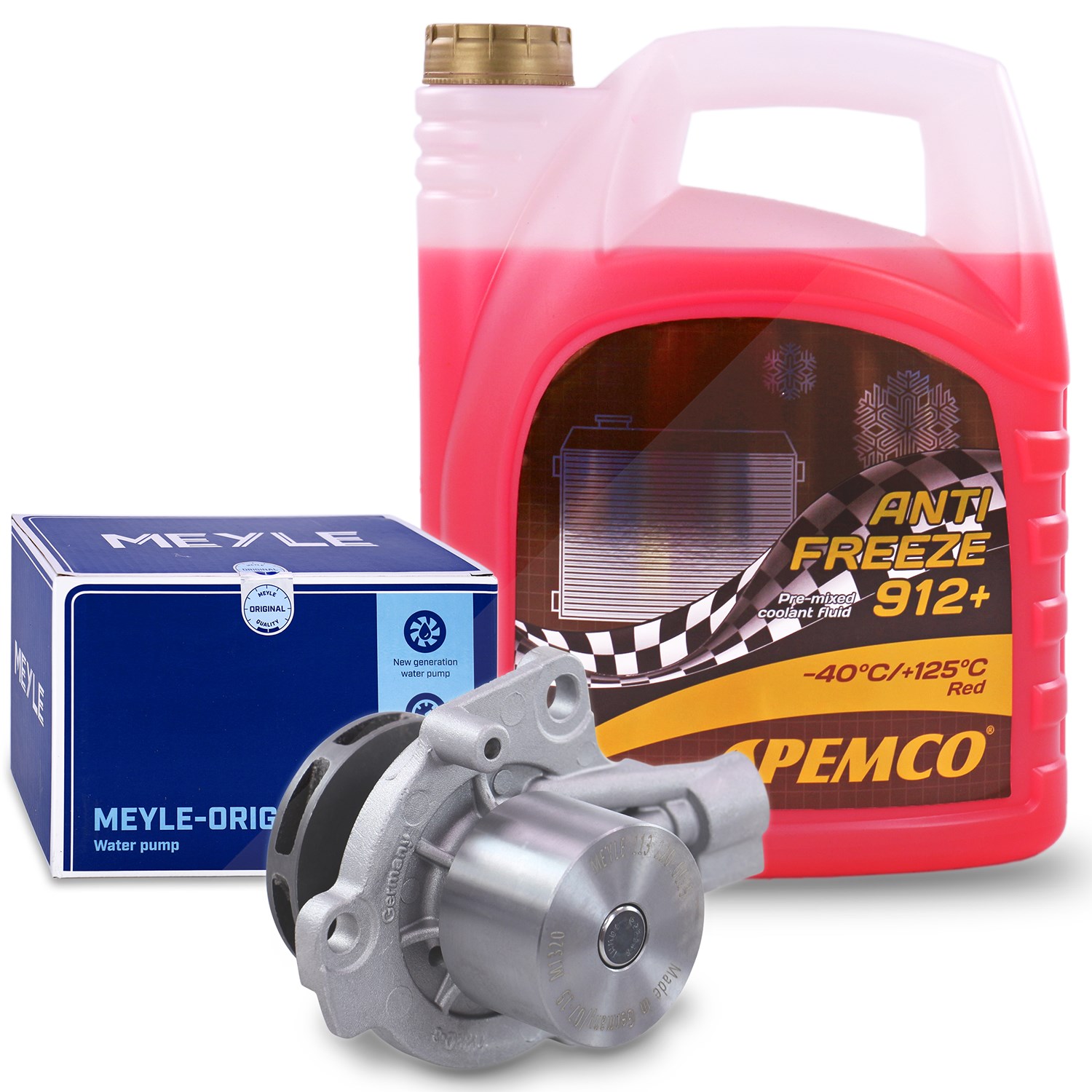 Meyle Wasserpumpe + 5l Kühlerfrostschutz [Hersteller-Nr. 1132200029] für Audi, Man, Skoda, Seat, VW