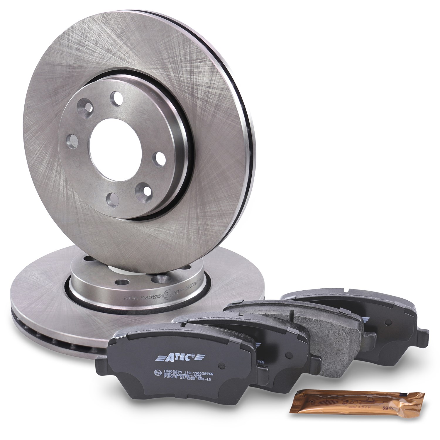 Bestprice Satz Bremsscheiben + Bremsbeläge Vorderachse [Hersteller-Nr. 10602676] für Renault, Nissan, Dacia