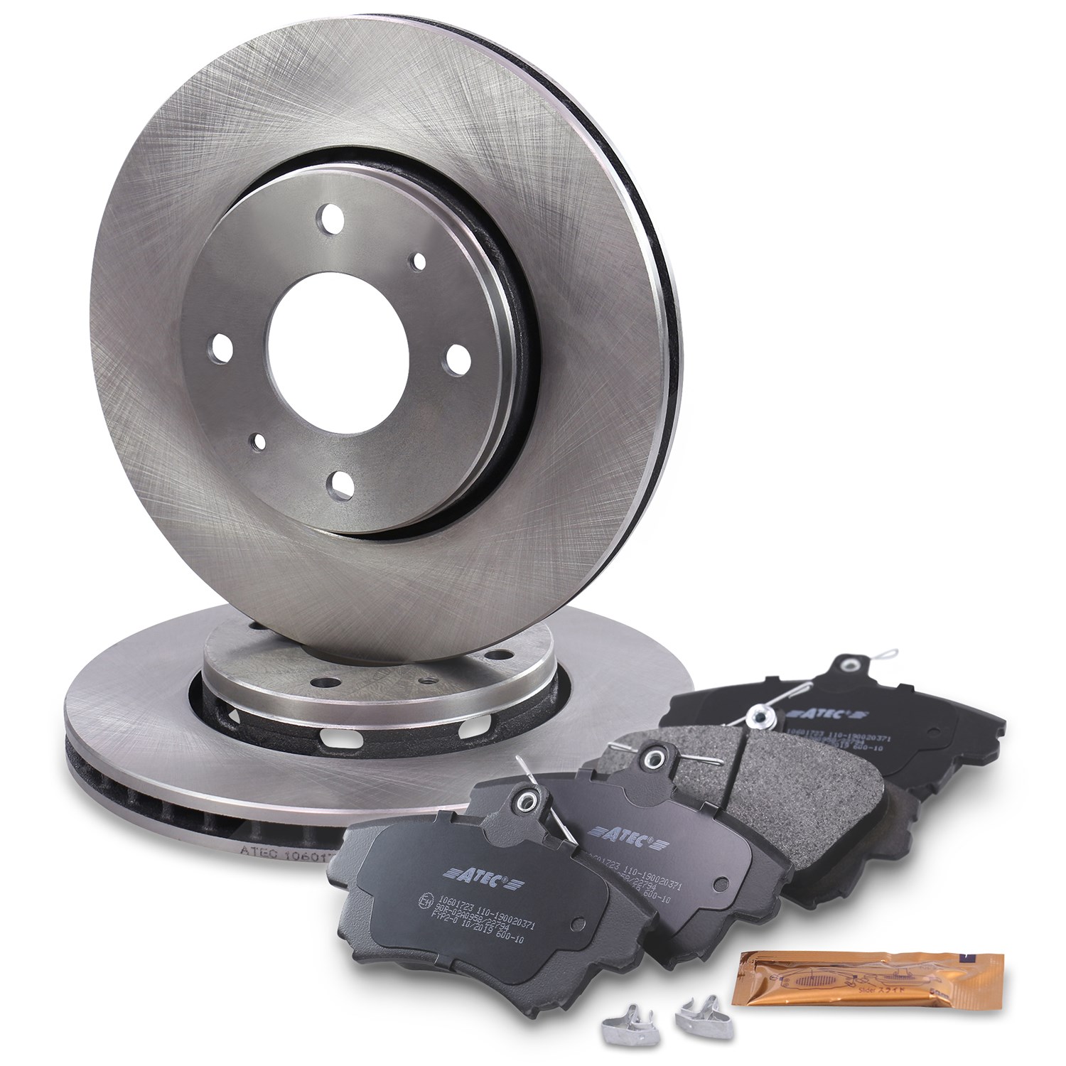 Bestprice Satz Bremsscheiben + Bremsbeläge Vorderachse [Hersteller-Nr. 10601738] für Mitsubishi, Volvo