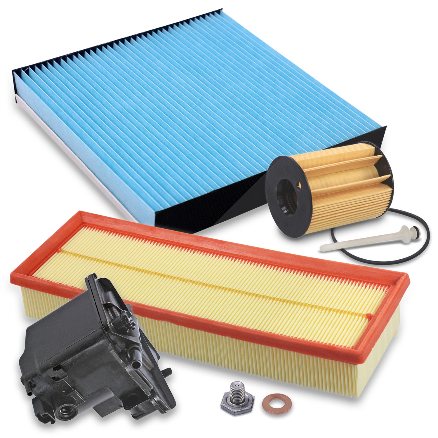 Bestprice Inspektionspaket Filtersatz SET B [Hersteller-Nr. 10694959] für Citroën, Peugeot