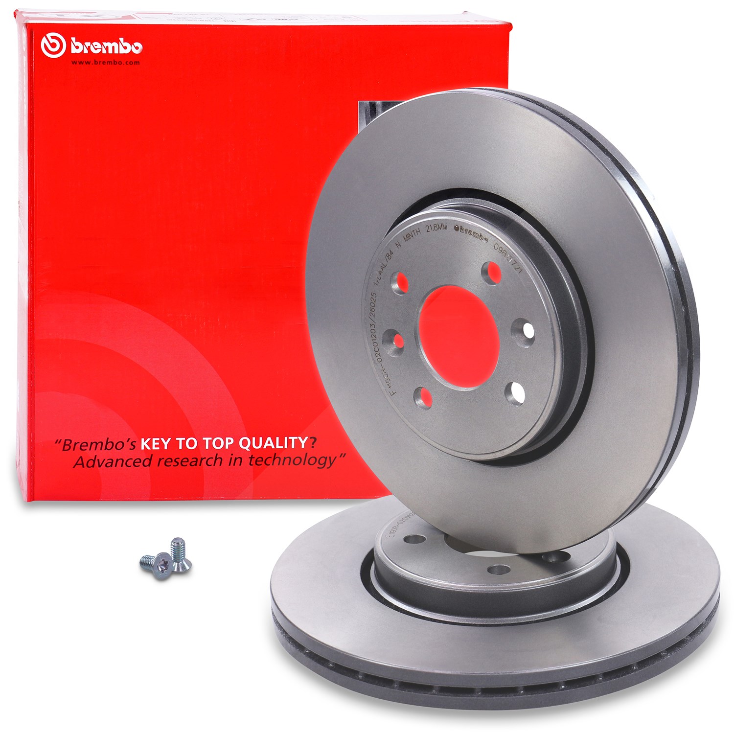 Brembo Bremsscheibe Vorderachse Belüftet [Hersteller-Nr. 09.8137.21] für Dacia, Renault