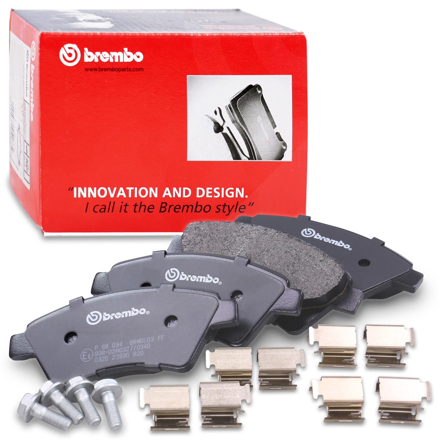 Brembo Bremsbelagsatz vorne [Hersteller-Nr. P68034] für Renault