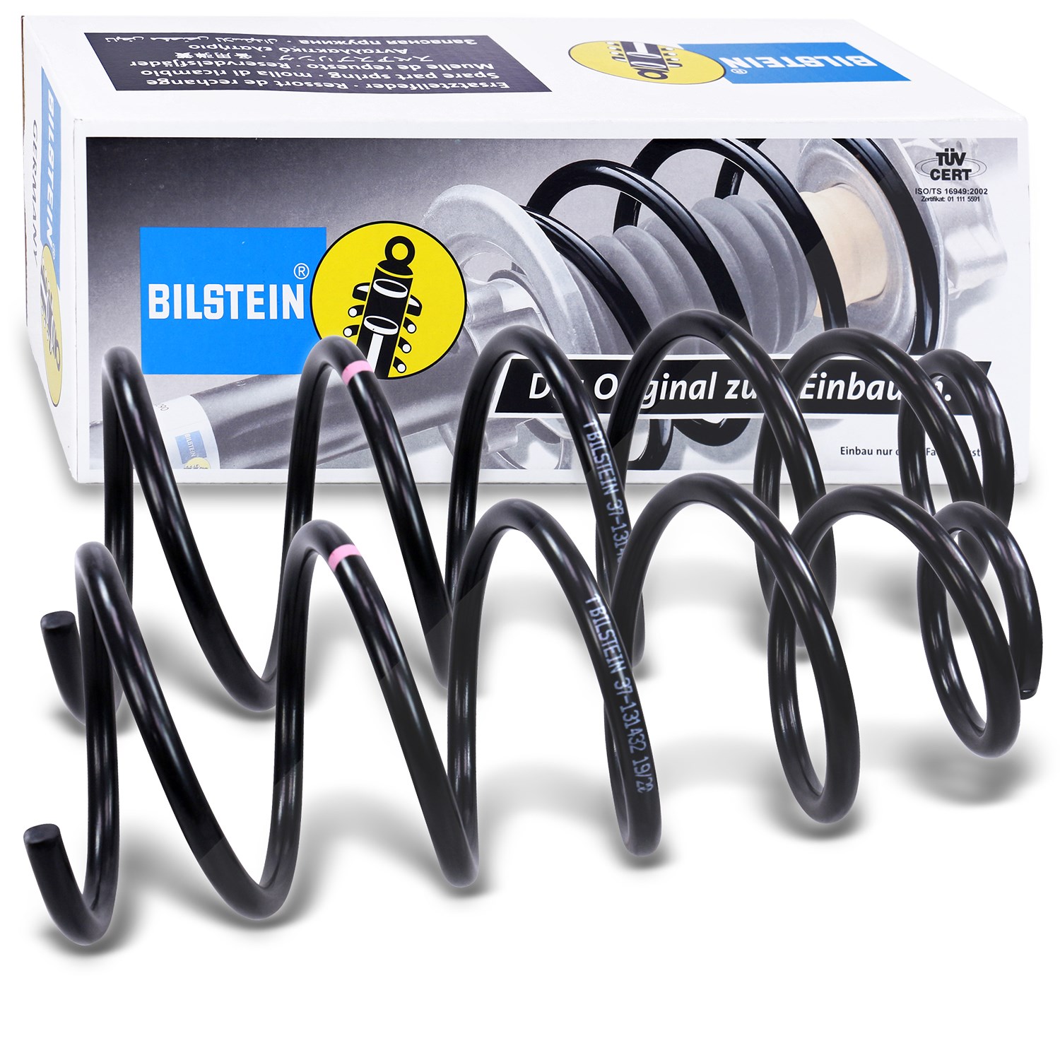 Bilstein 2x Fahrwerksfeder vorne [Hersteller-Nr. 37-131432] für Skoda, VW, Seat
