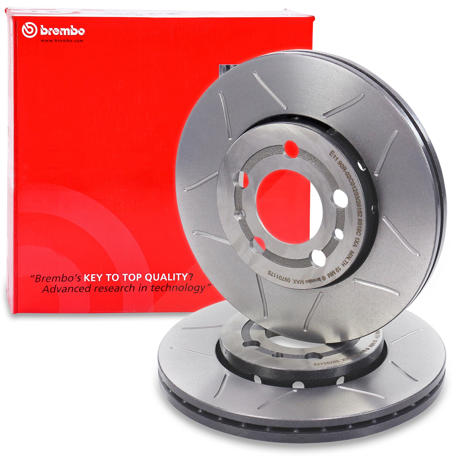 Brembo Bremsscheibe Vorderachse belüftet [Hersteller-Nr. 09.7011.75] für VW, Skoda, Audi, Seat