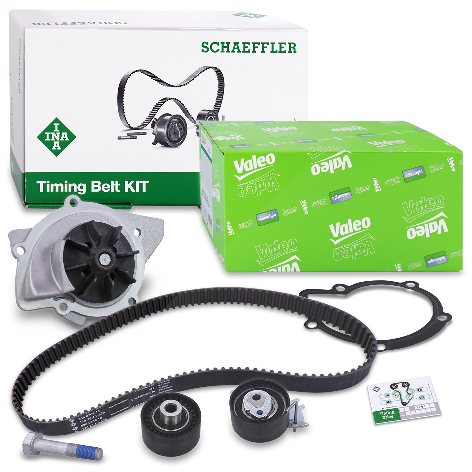 Schaeffler Ina Zahnriemensatz + Wasserpumpe [Hersteller-Nr. 40279069] für Lancia, Fiat, Peugeot, Volvo, Citroën, Ford