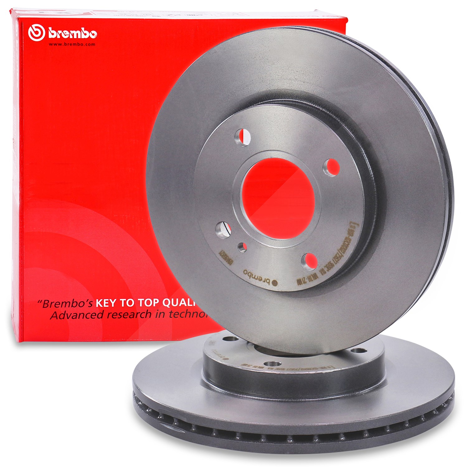 Brembo Bremsscheibe Vorderachse [Hersteller-Nr. 09.A968.21] für Ford