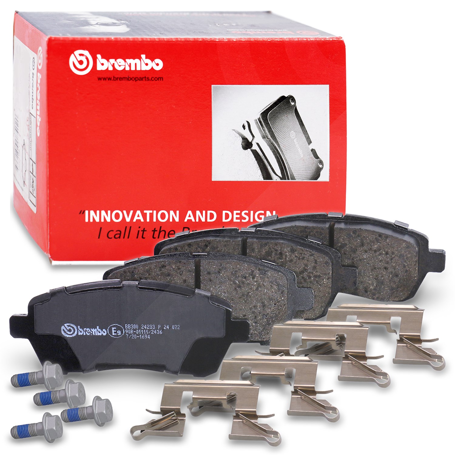 Brembo Bremsbelagsatz Vorderachse [Hersteller-Nr. P24072] für Mazda, Ford