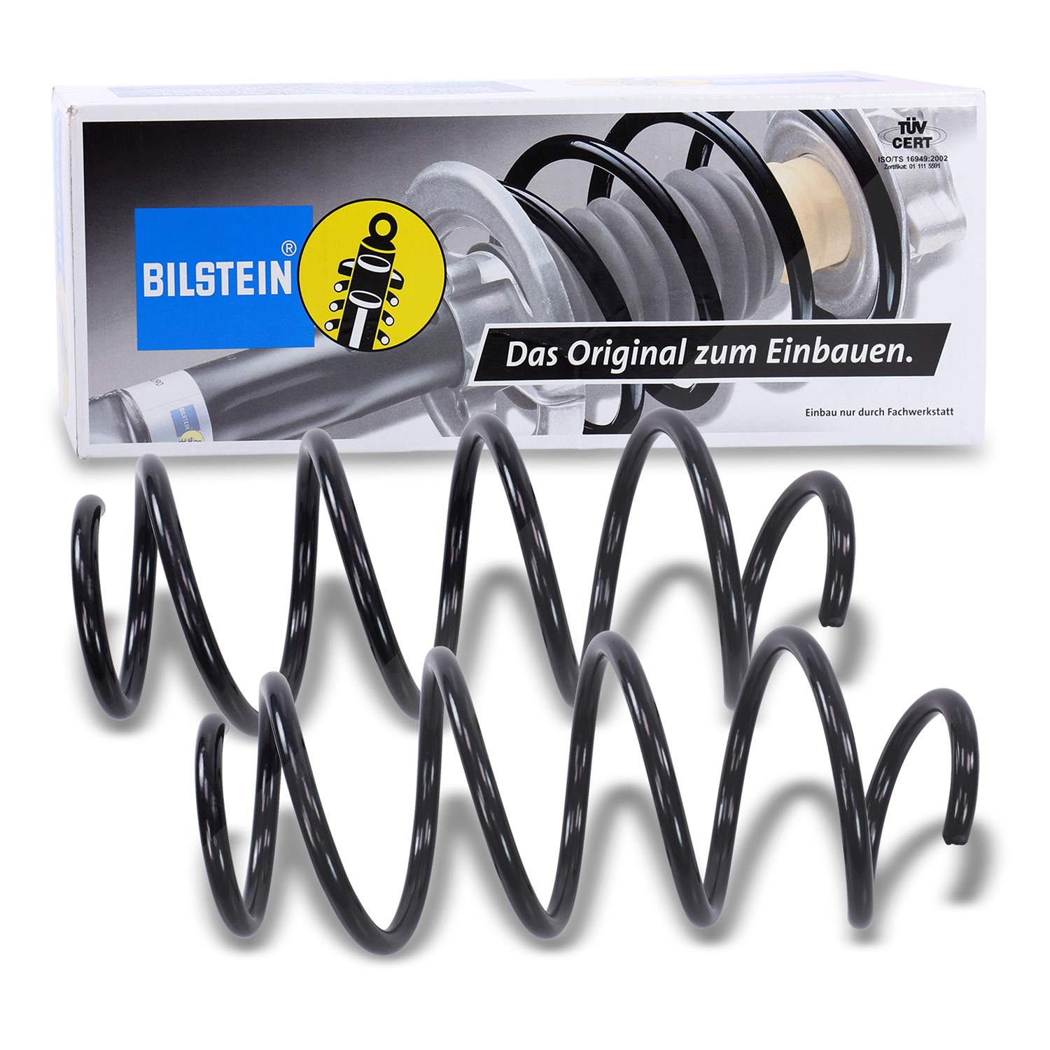Bilstein 2x Fahrwerksfeder vorne [Hersteller-Nr. 36-241545] für Audi, VW