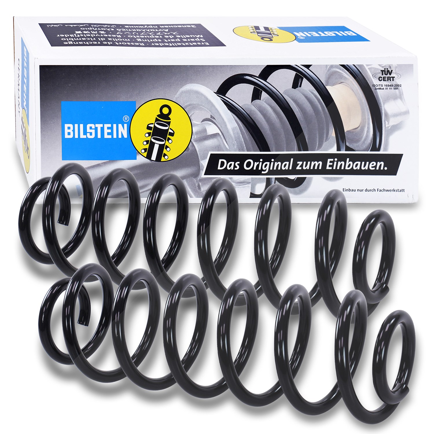 Bilstein 2x Fahrwerksfeder hinten [Hersteller-Nr. 36-264087] für VW, Skoda