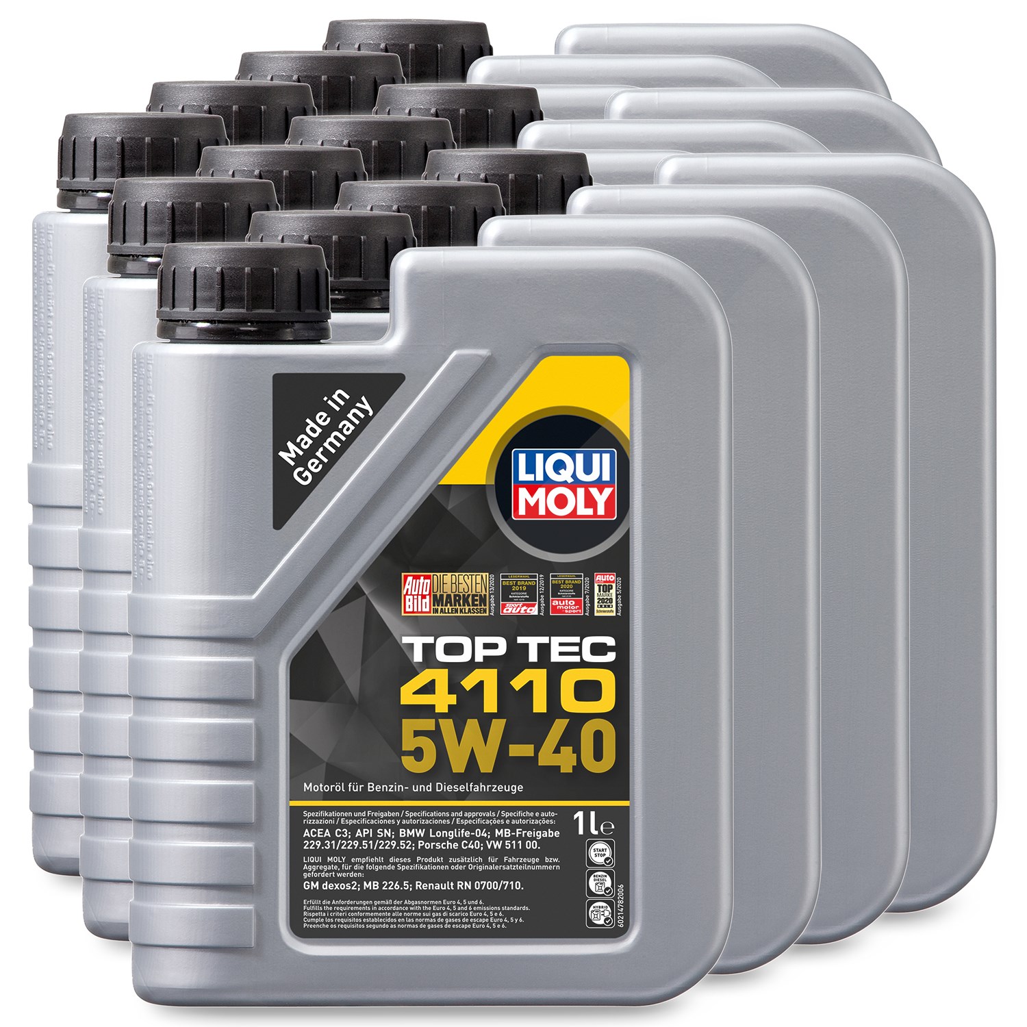 Liqui Moly 12x 1 L Top Tec 4110 5W-40 [Hersteller-Nr. 21478]