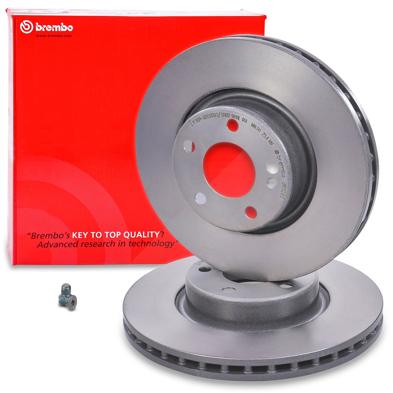 Brembo Bremsscheibe belüftet vorne [Hersteller-Nr. 09.D526.13] für Mercedes-Benz