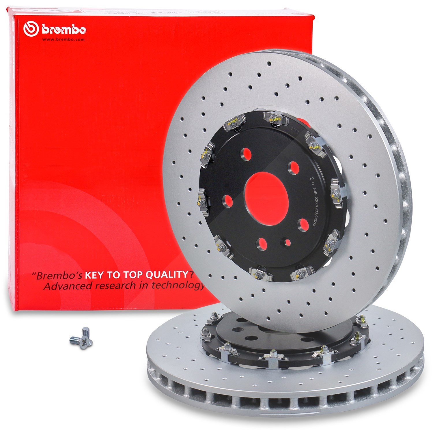 Brembo 2x Bremsscheibe Vorderachse 2-tlg [Hersteller-Nr. 40279248] für Opel, Saab, Vauxhall