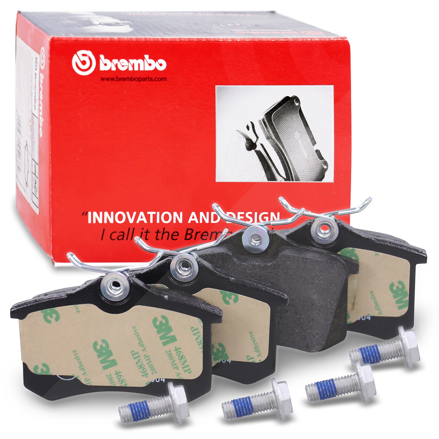 Brembo Bremsbelagsatz hinten [Hersteller-Nr. P68024] für Vauxhall, Opel, Citroën, Renault, Nissan