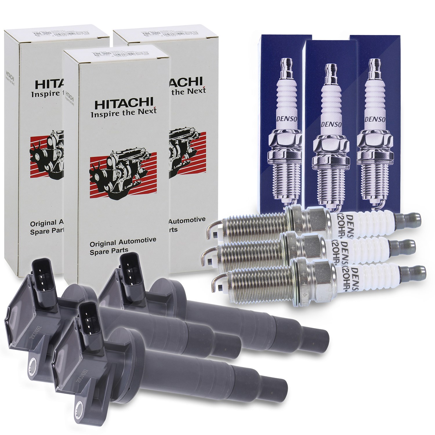 Astemo 3x Zündspule + 3x Zündkerze [Hersteller-Nr. 40279433] für Peugeot, Subaru, Citroën, Toyota, Daihatsu