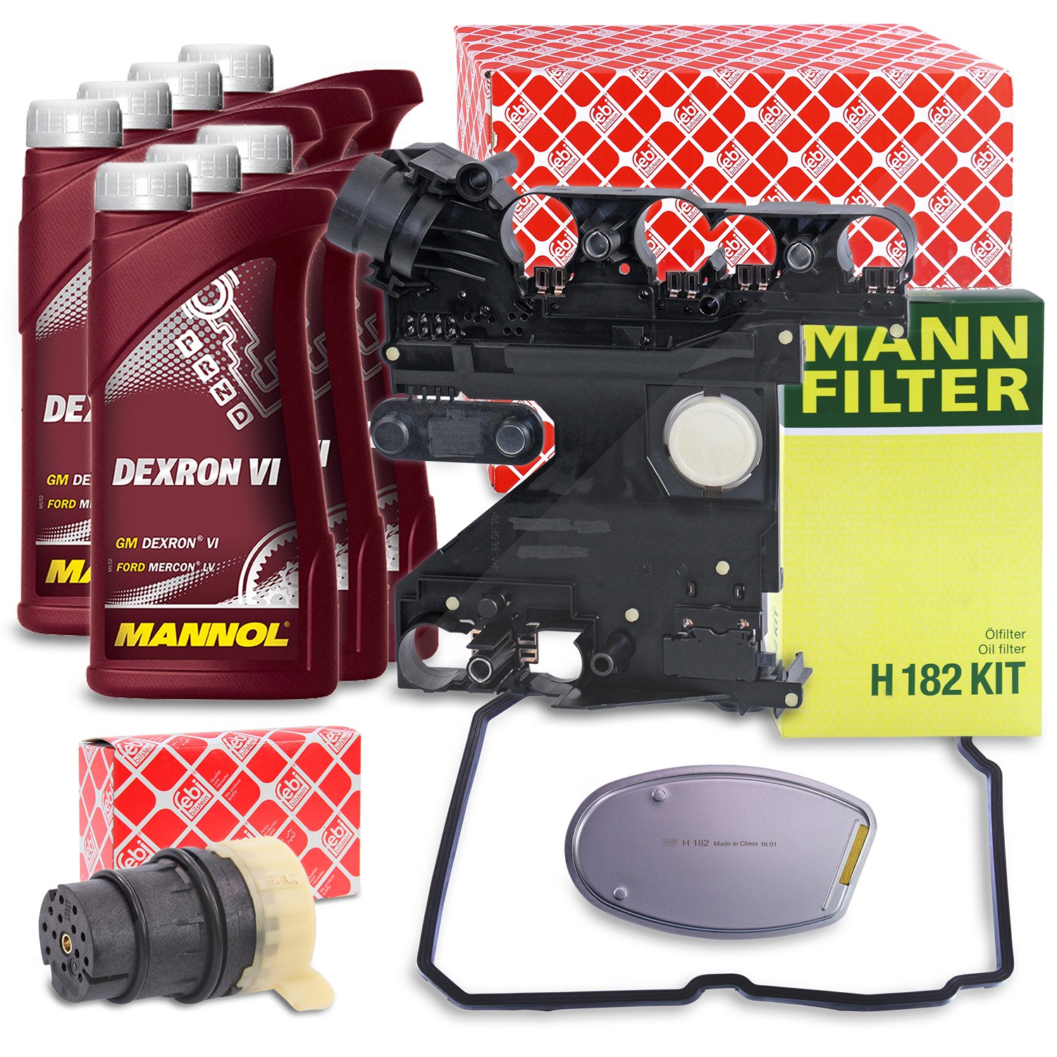 Febi Bilstein Reparatursatz Automatikgetriebe + Hydraulikfilter-Set [Hersteller-Nr. 40279831] für Chrysler, Mercedes-Benz, Jeep