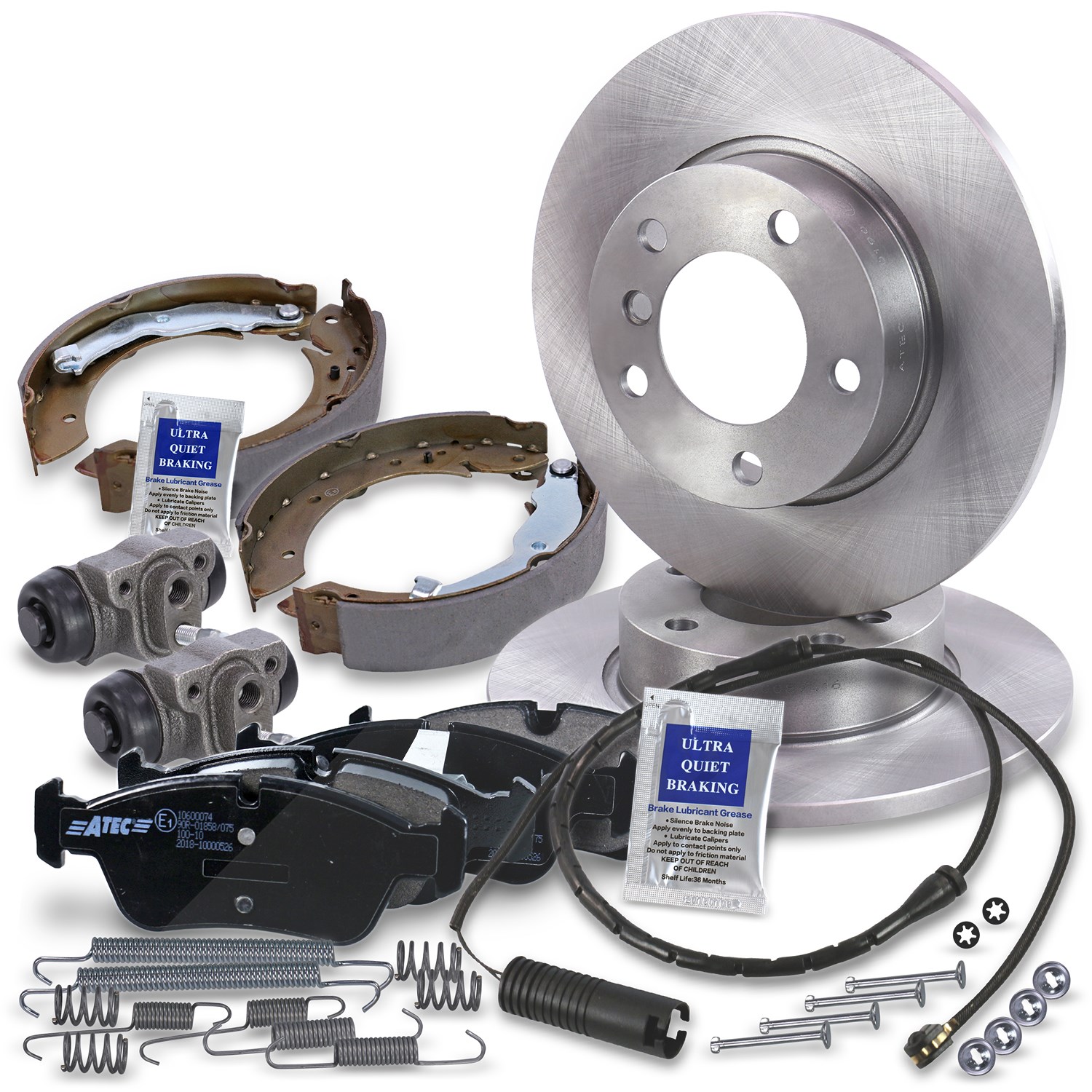 Bestprice Komplettset Bremsscheiben+Bremsbeläge Vorne+Hinten [Hersteller-Nr. 10604118] für BMW