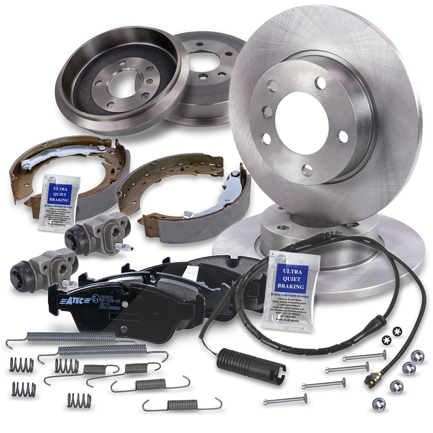 Bestprice Komplettset Bremsscheiben+Bremsbeläge Vorne+Hinten [Hersteller-Nr. 10604161] für BMW
