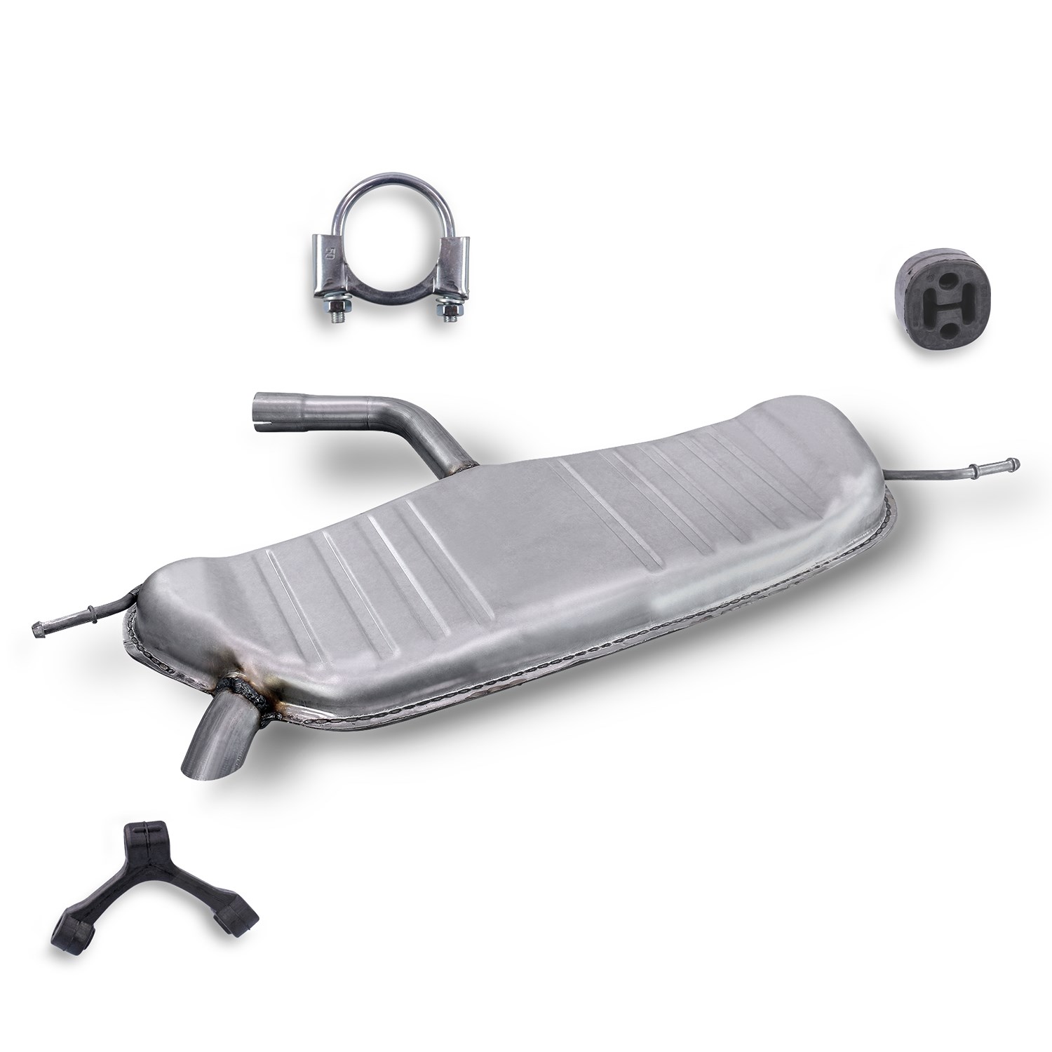 Bestprice Endschalldämpfer + Montagematerial [Hersteller-Nr. 40279267] für VW