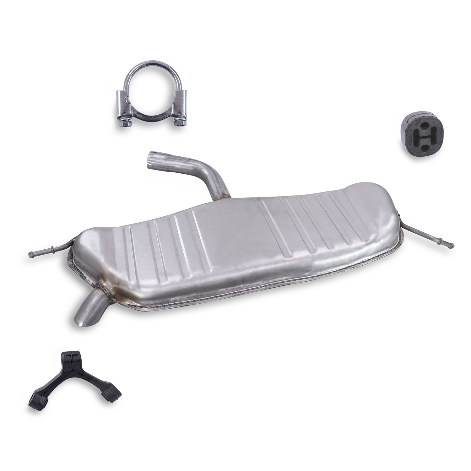 Bestprice Endschalldämpfer + Montagematerial [Hersteller-Nr. 40279283] für VW