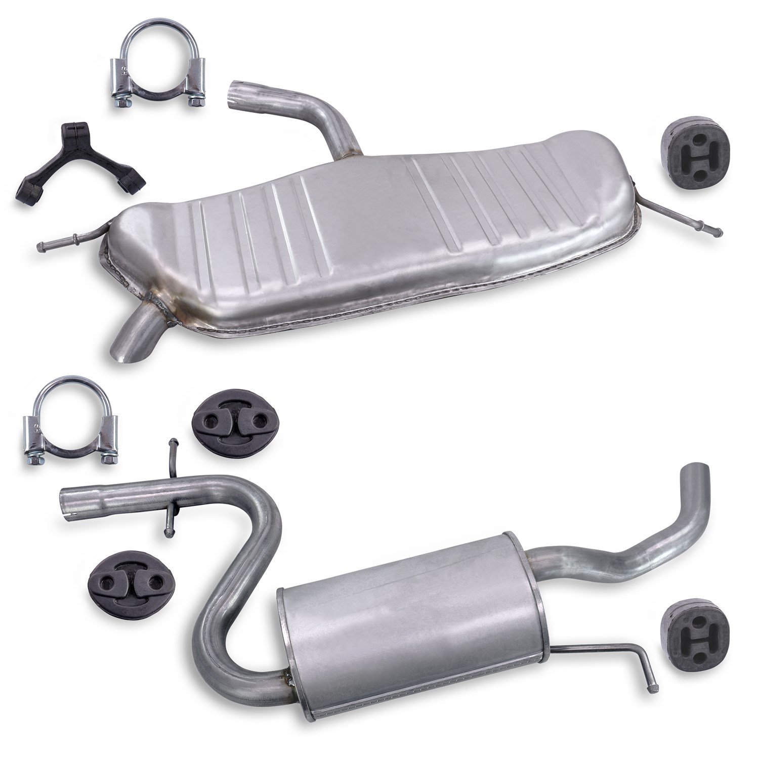 Bestprice Schalldämpfer Set + Montagematerial [Hersteller-Nr. 40279284] für VW