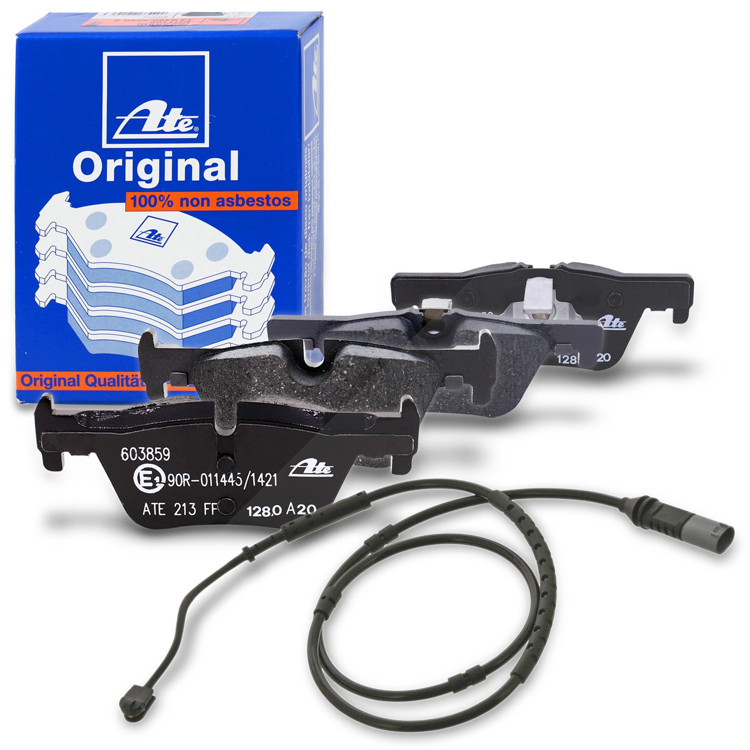 Ate Bremsbeläge + Warnkontakt Hinterachse [Hersteller-Nr. 40279653] für BMW
