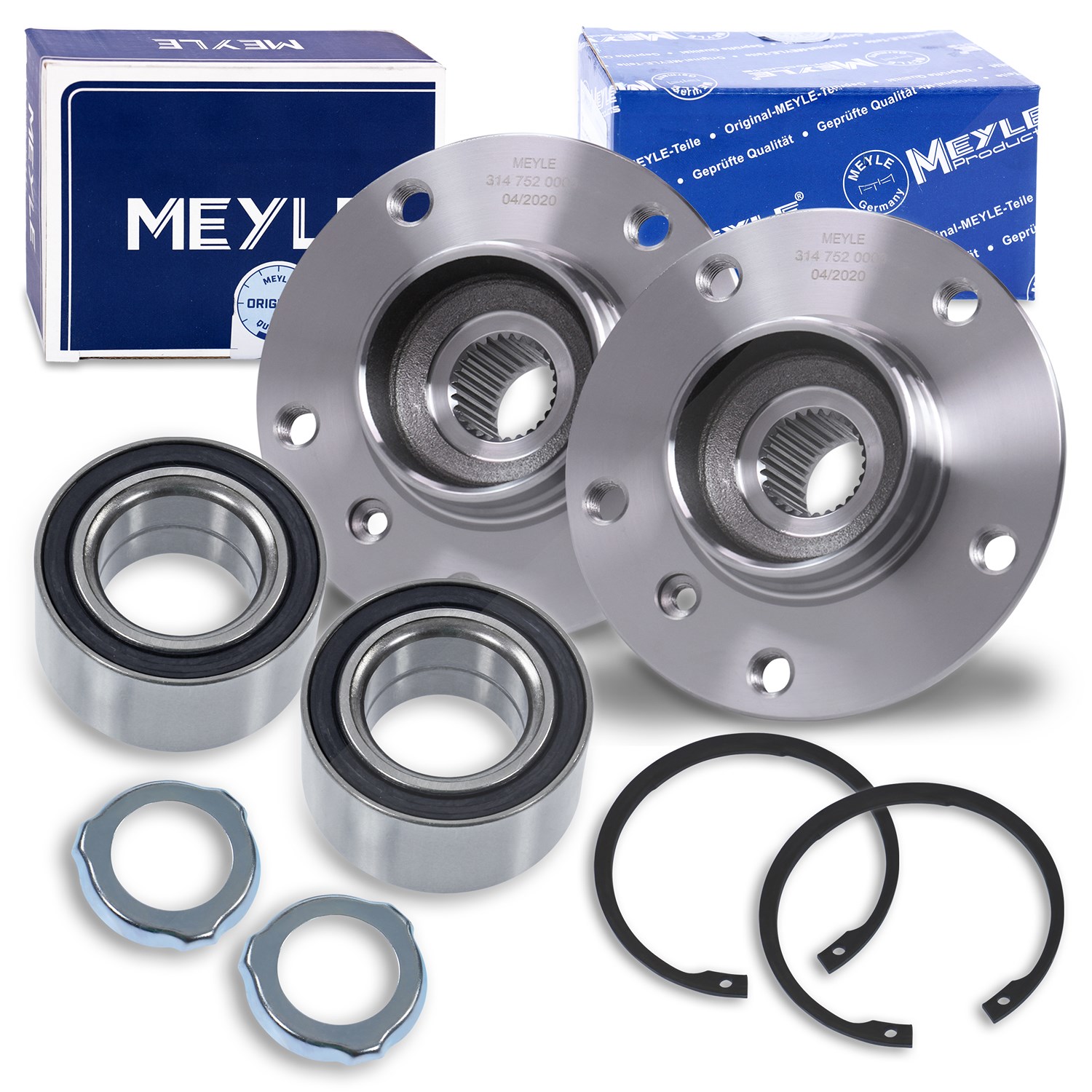 Meyle 2x Radnabe + Radlager hinten [Hersteller-Nr. 40279812] für BMW