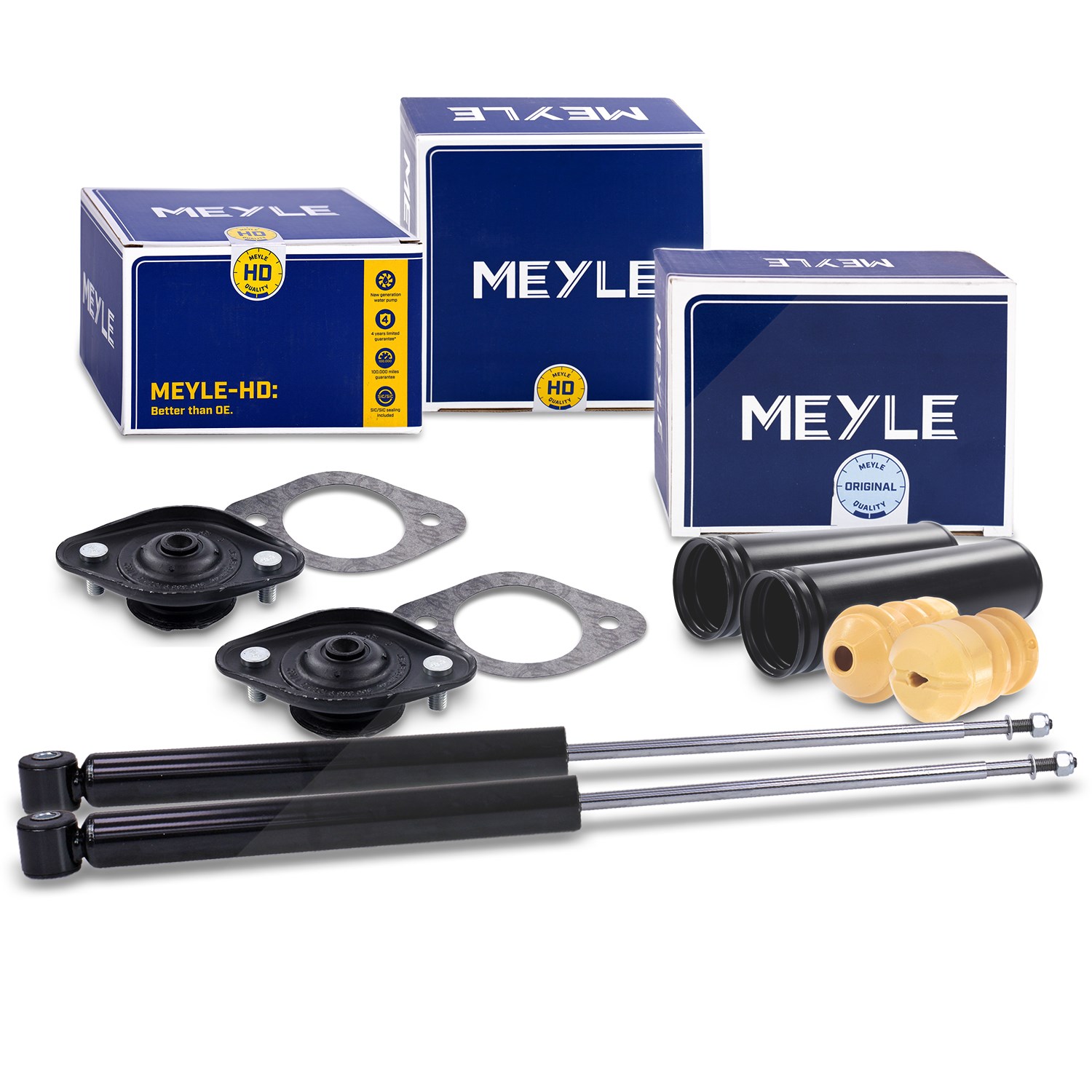 Bestprice 2x Stossdämpfer +Domlager +Staubschutz hinten [Hersteller-Nr. 40280208] für BMW
