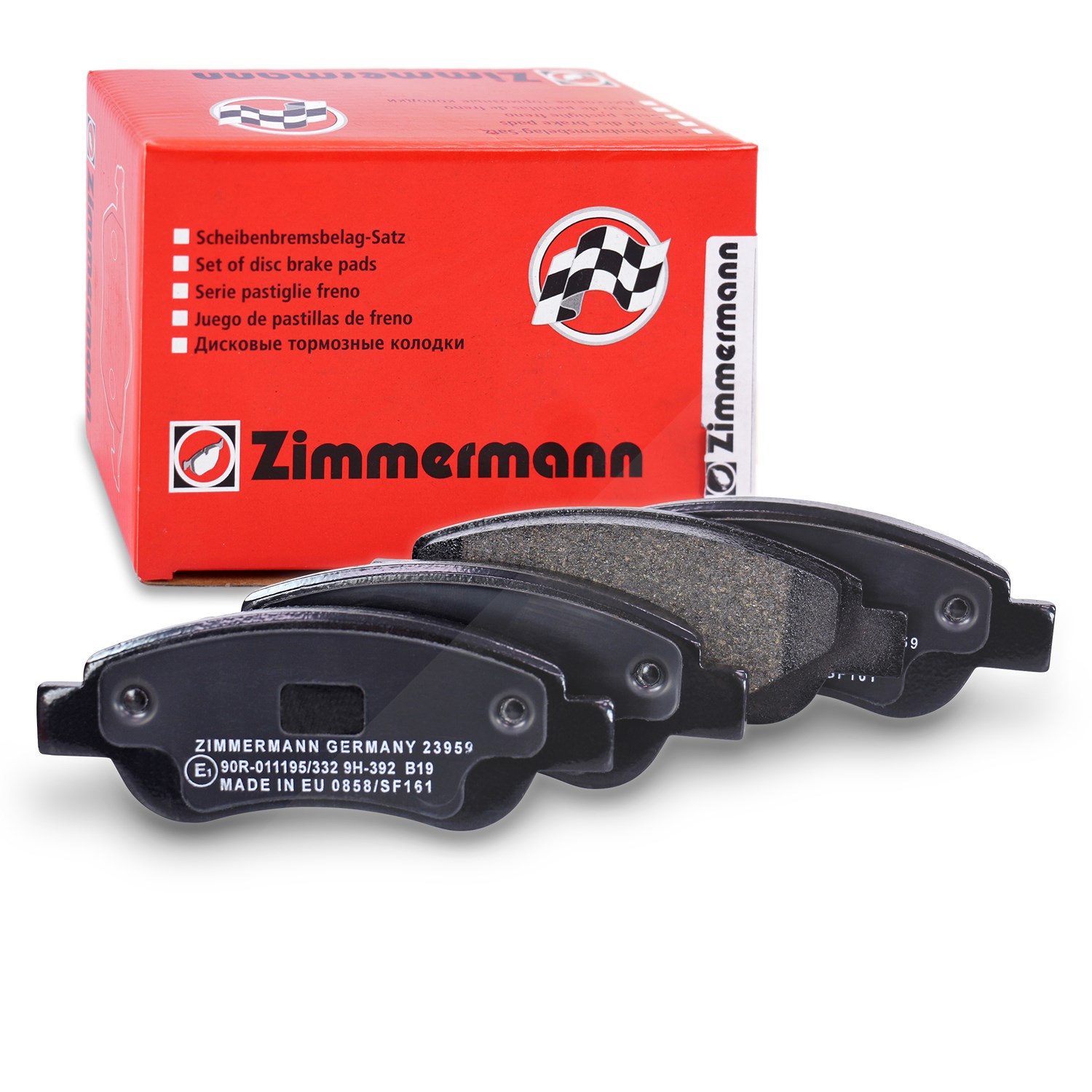 Zimmermann Bremsbelagsatz Vorderachse [Hersteller-Nr. 23959.175.1] für Toyota, Citroën, Peugeot