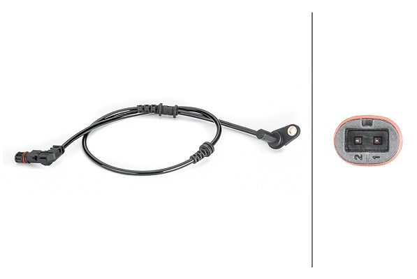 Hella Sensor, Raddrehzahl [Hersteller-Nr. 6PU012806-561] für Mercedes-Benz