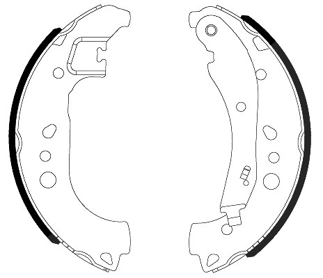 Hella Bremsbackensatz [Hersteller-Nr. 8DB355022-911] für Seat, Audi, VW, Skoda