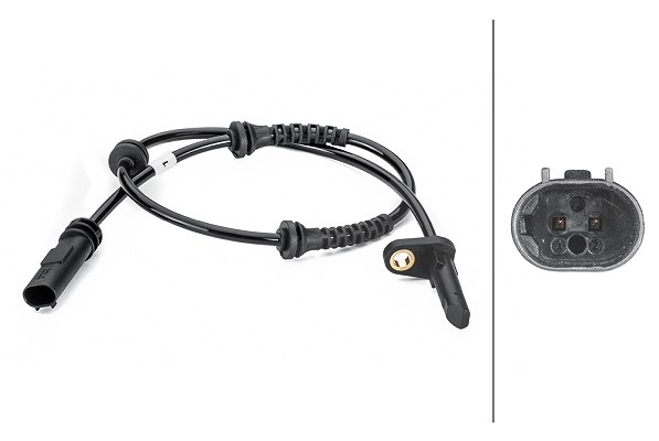 Hella Sensor, Raddrehzahl [Hersteller-Nr. 6PU012806-451] für BMW