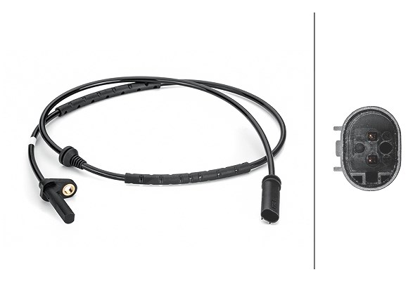 Hella Sensor, Raddrehzahl [Hersteller-Nr. 6PU012806-481] für BMW