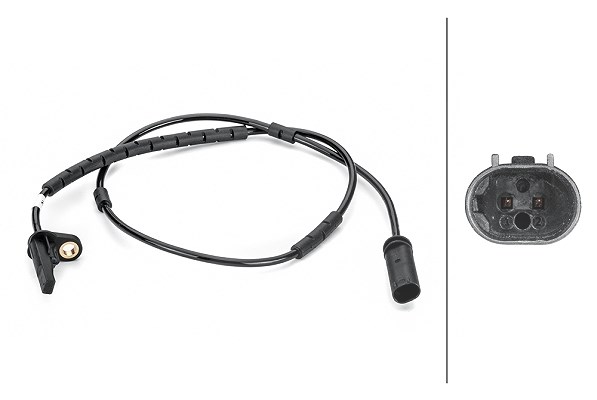 Hella Sensor, Raddrehzahl [Hersteller-Nr. 6PU012806-431] für BMW