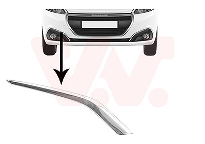 Van Wezel Blende, Stoßfänger [Hersteller-Nr. 4035582] für Peugeot