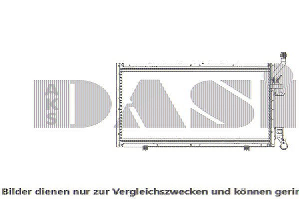 Aks Dasis Kondensator, Klimaanlage [Hersteller-Nr. 092094N] für Ford