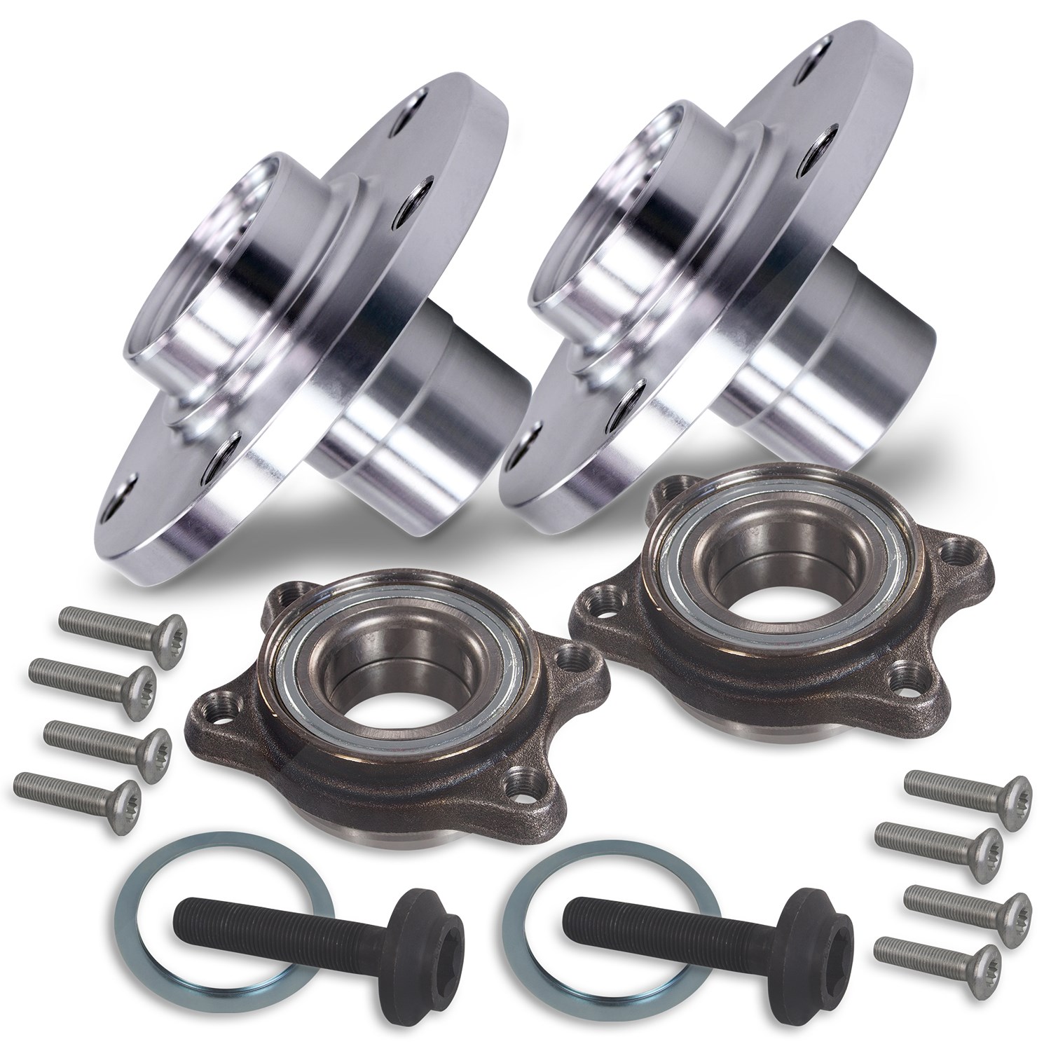 Bestprice 2x Radnabe+Radlager vorne [Hersteller-Nr. 40279803] für VW, Seat, Audi