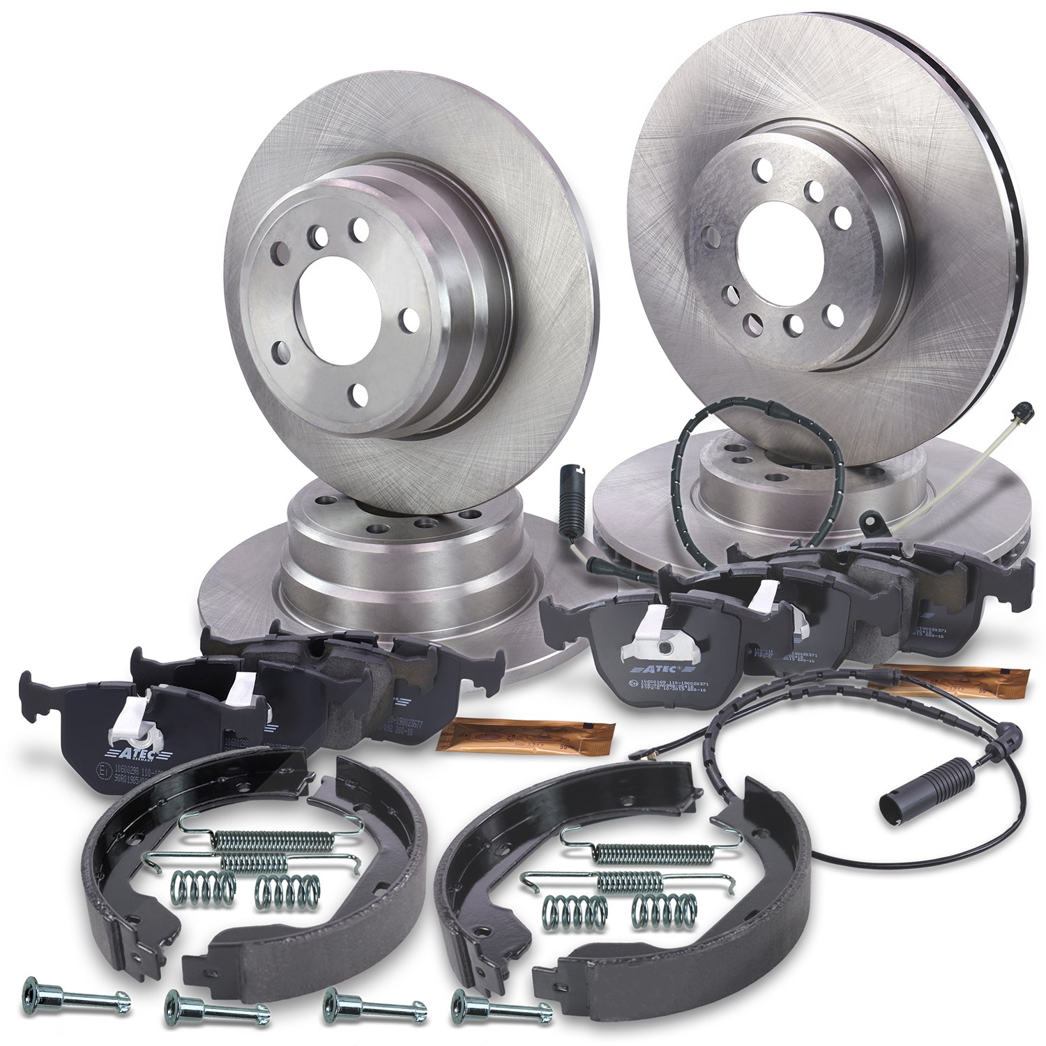 Bestprice Komplettset Bremsscheiben+Bremsbeläge Vorne+Hinten [Hersteller-Nr. 34004502] für BMW