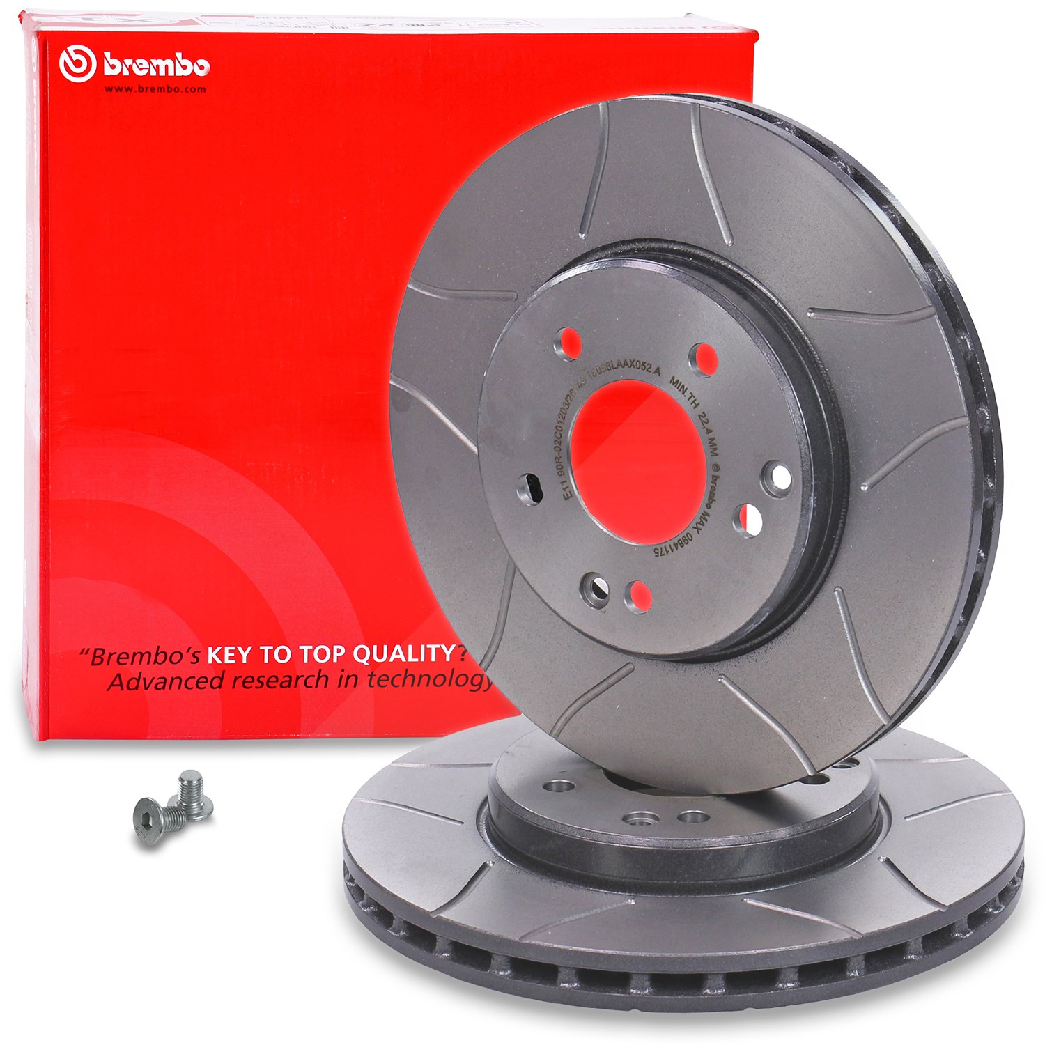 Brembo Bremsscheibe Vorderachse Belüftet [Hersteller-Nr. 09.8411.75] für Mercedes-Benz