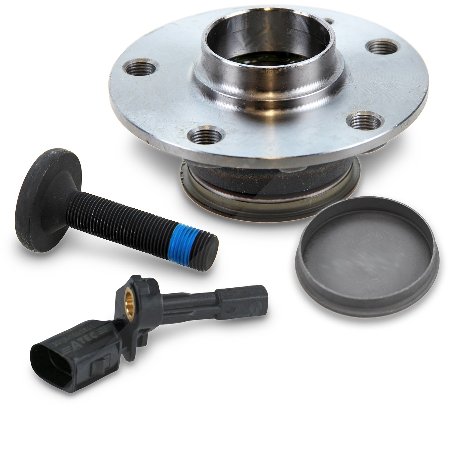 Bestprice Radnabe inkl. Radlager + ABS Sensor hinten links [Hersteller-Nr. 40288065] für Seat, Audi, VW