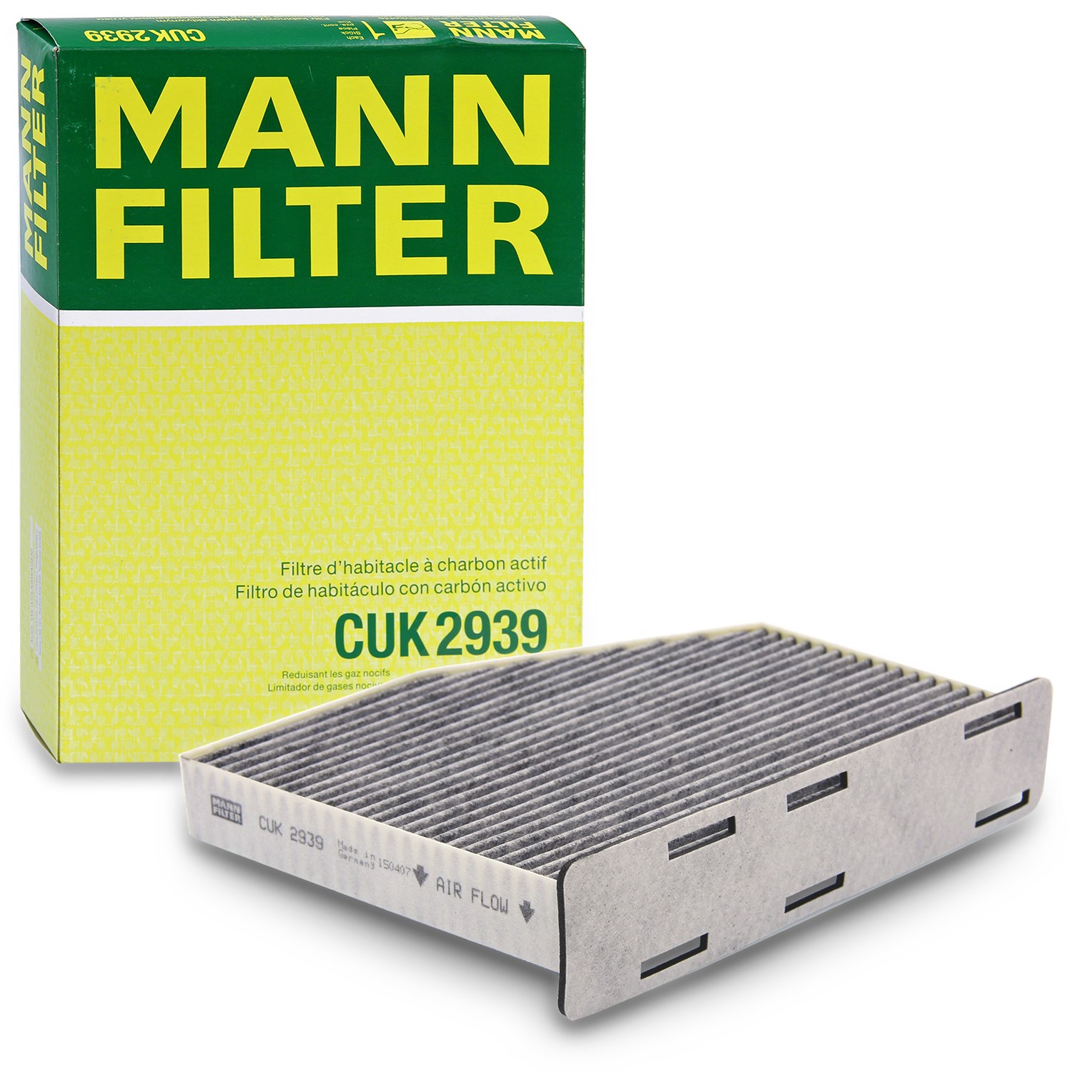 Mann-filter Innenraumfilter [Hersteller-Nr. CUK2939] für Seat, VW, Skoda, Audi