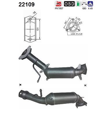 Fppl Katalysator [Hersteller-Nr. CB62210] für Honda