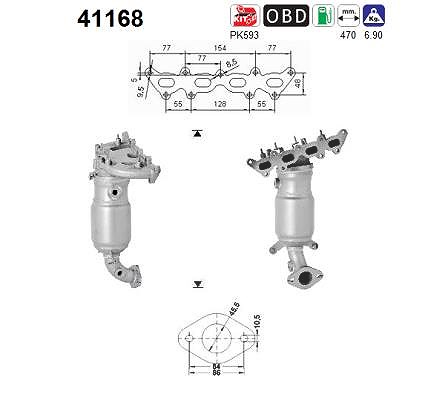 Fppl Katalysator [Hersteller-Nr. CB94113] für Alfa Romeo, Fiat