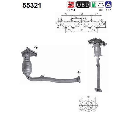 Fppl Katalysator [Hersteller-Nr. CB05338] für Fiat