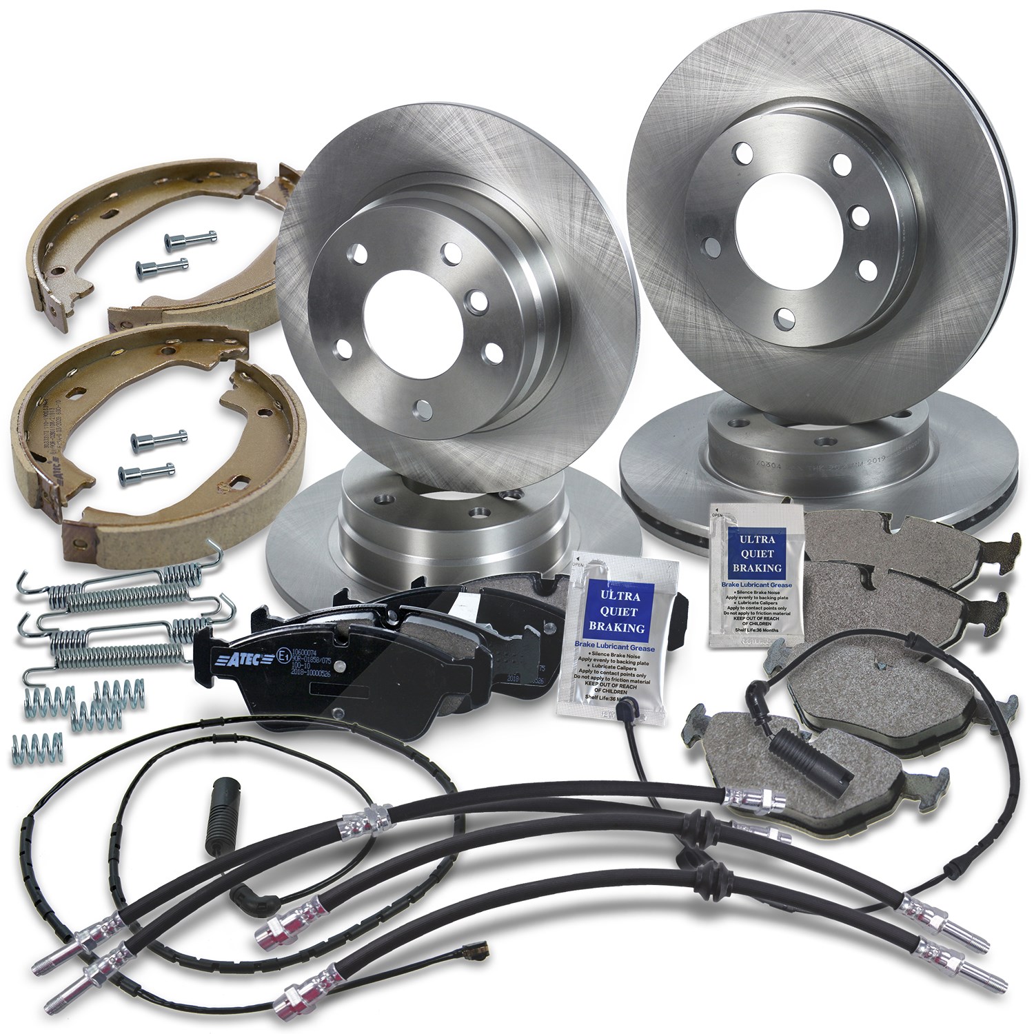 Bestprice Komplettset Bremsscheiben+Bremsbeläge Vorne+Hinten [Hersteller-Nr. 10604149] für BMW