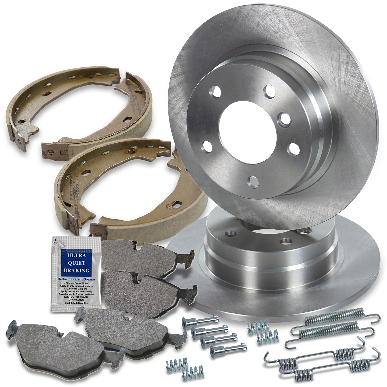 Bestprice Bremsscheiben + Bremsbeläge Hinterachse Voll [Hersteller-Nr. 10604019] für BMW