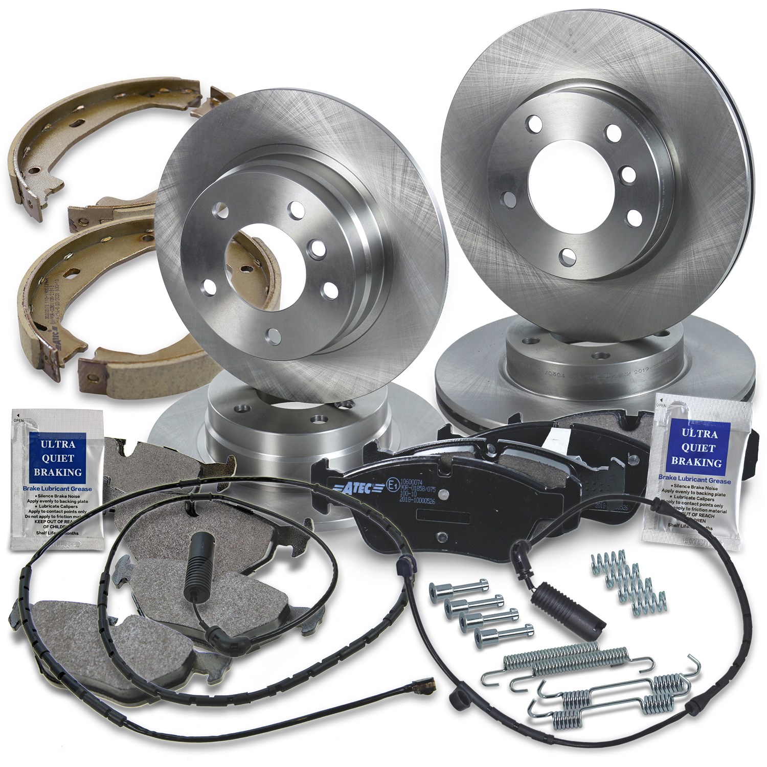Bestprice Bremsscheiben + Bremsbeläge Vorne + Hinten [Hersteller-Nr. 10603886] für BMW