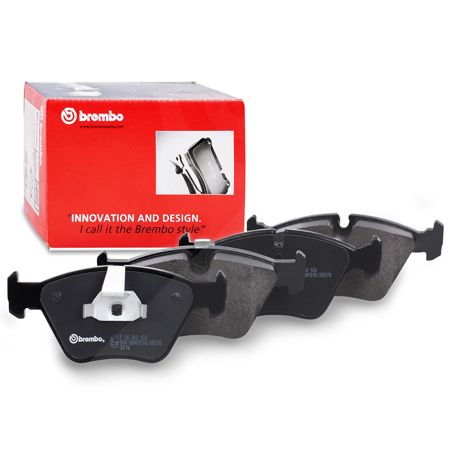 Brembo Bremsbelagsatz Vorderachse [Hersteller-Nr. P06043] für Rover, Wiesmann, BMW, Mg