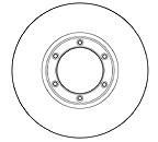 Mapco Bremsscheibe Vorderachse BELÜFTET [Hersteller-Nr. 15842] für Isuzu, Opel, Vauxhall