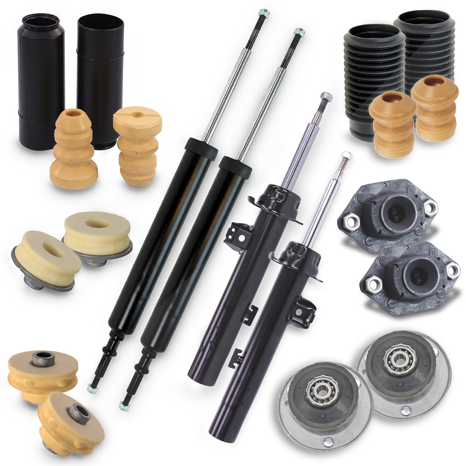 Bestprice 4x Stossdämpfer + Staubschutz + Domlager [Hersteller-Nr. 40280226] für BMW