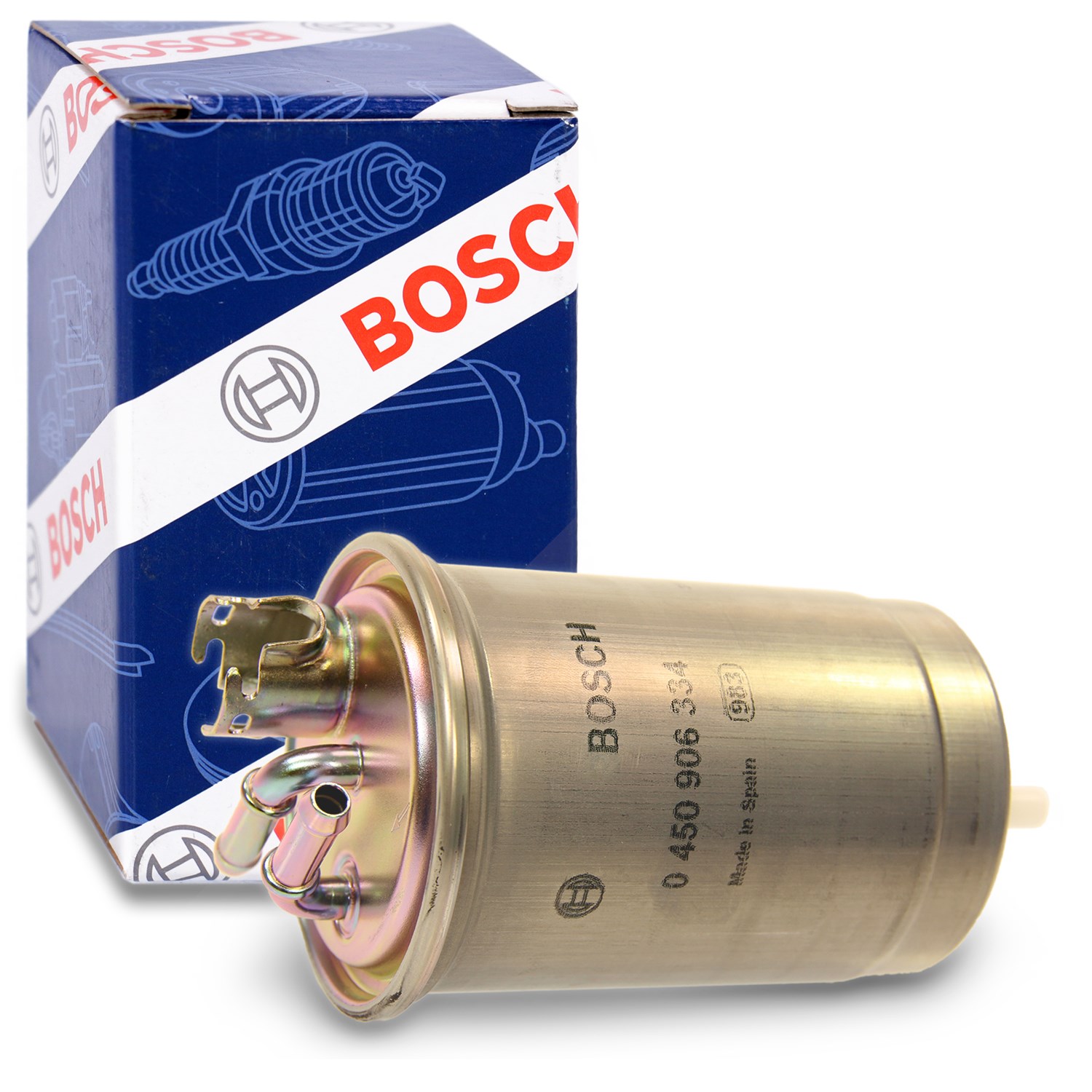 Bosch Kraftstofffilter [Hersteller-Nr. 0450906334] für VW, Ford, Seat